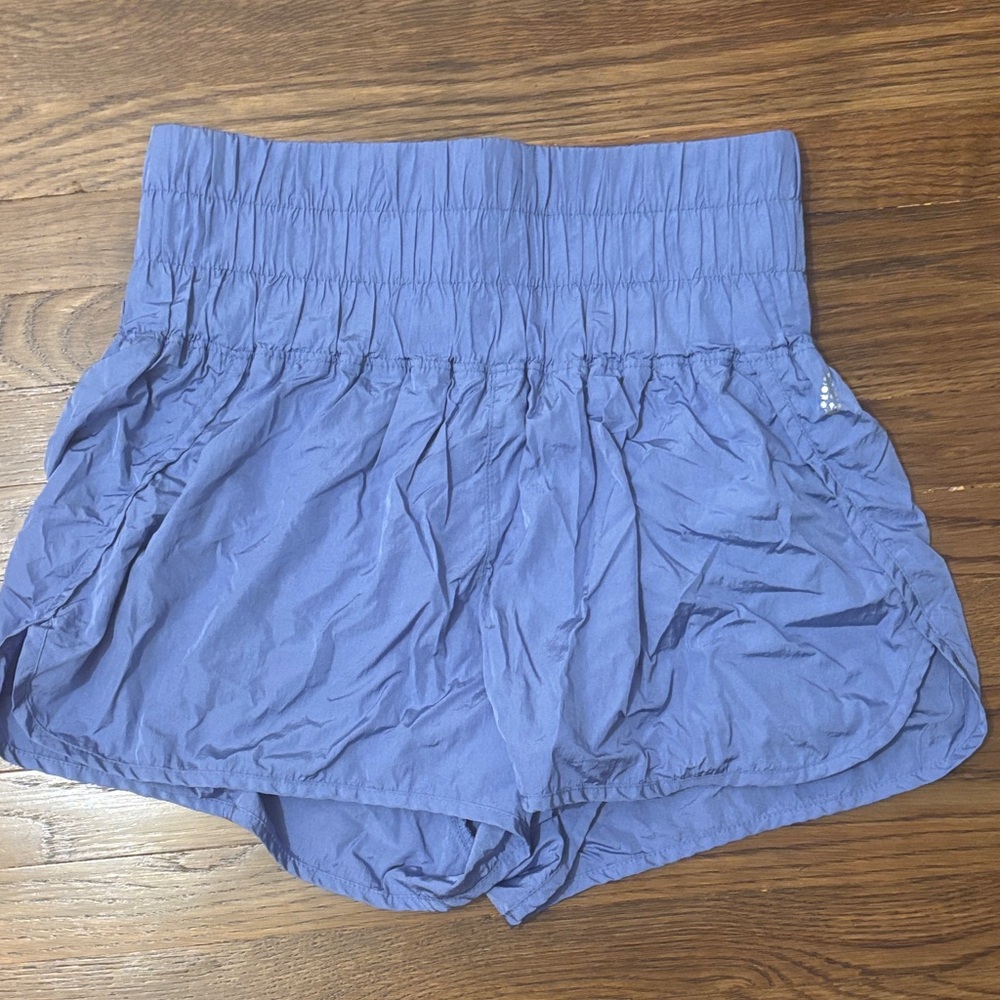 FP Movement by Free People High Waist Blue Shorts